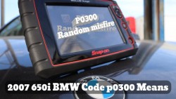 What’s the indication of P0300 on a BMW 2007 650i?
