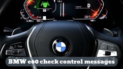 How to clear check control messages of BMW e60